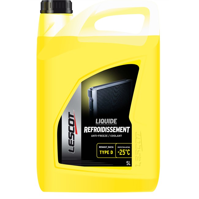 Liquide De Refroidissement Organique Jaune 25C LESCOT 5 L Norauto Fr