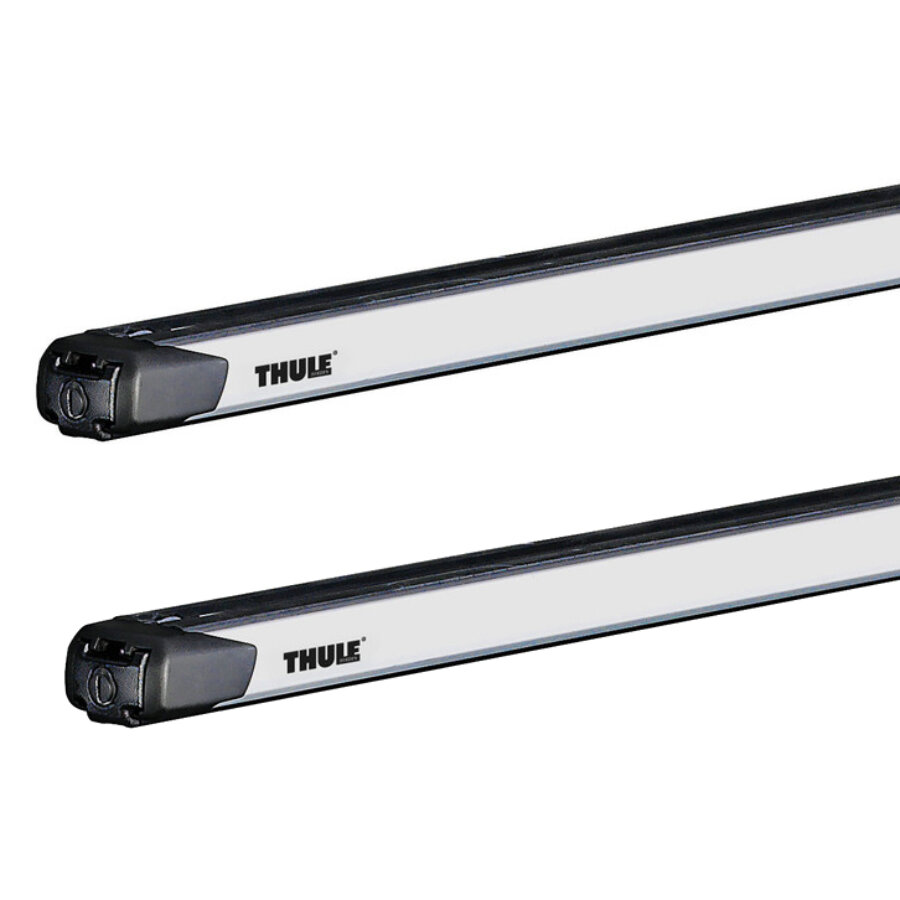 Pack Complet 2 Barres De Toit Avec Fixations THULE Slidebar Aluminium