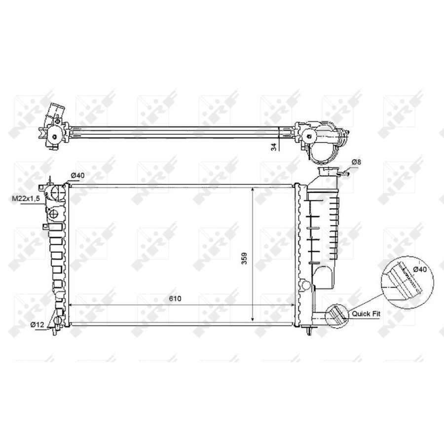 Radiateur Nrf Easy Fit Norauto