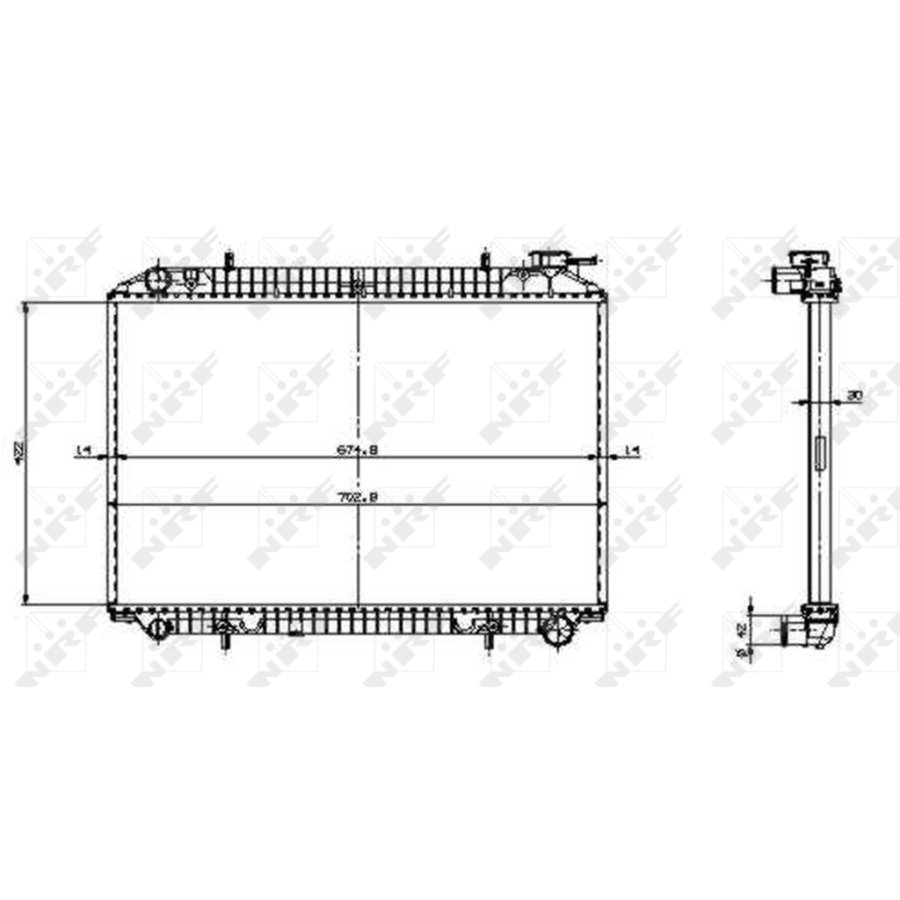 Radiateur Nrf Easy Fit Norauto