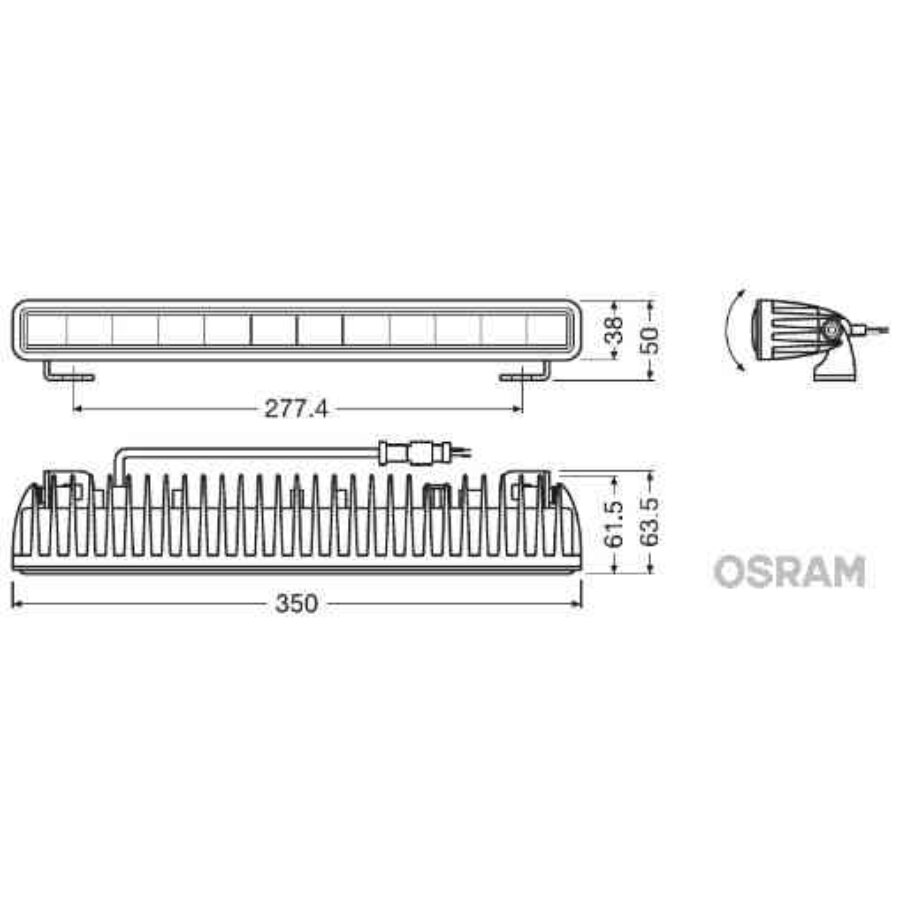 Barre d éclairage OSRAM LEDriving Lightbar SX300 SP Norauto fr