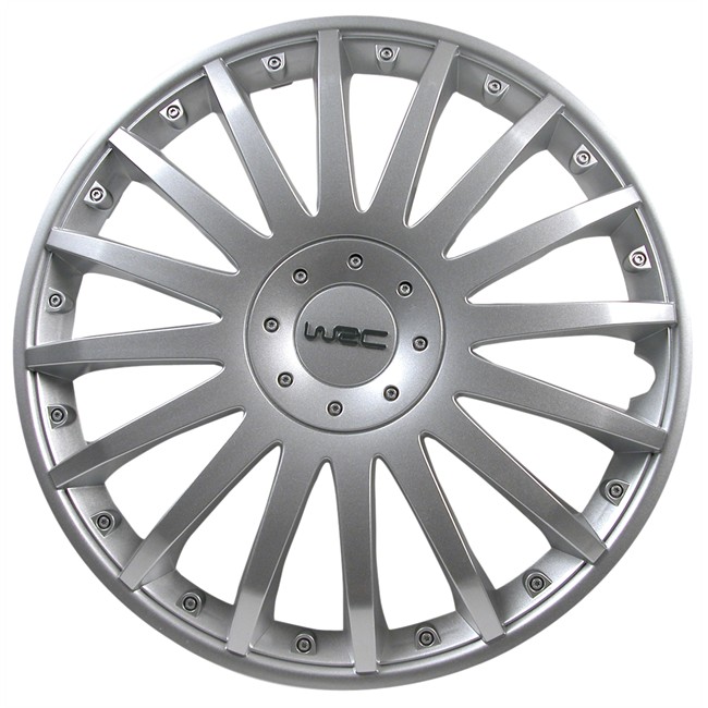 4 Enjoliveurs Gris Wrc N°4 13 Pouces