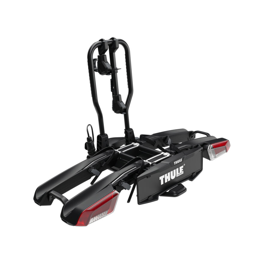 Porte-vélos Sur Attelage Pour 2 Vélos - Pliable Et Inclinable - Acier Inoxydable - Universel - Neuf