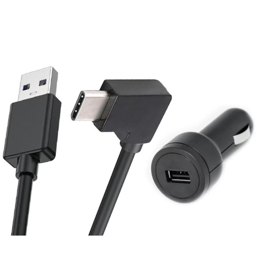 Chargeur De Voiture + Câble Usb-a Vers Usb-c Tomtom