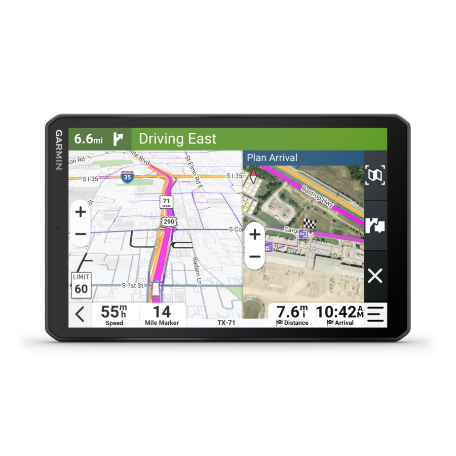Garmin dezl LGV820 Navigateur GPS Poids lourd 8" Cartes permanentes, Trafic en direct Noir