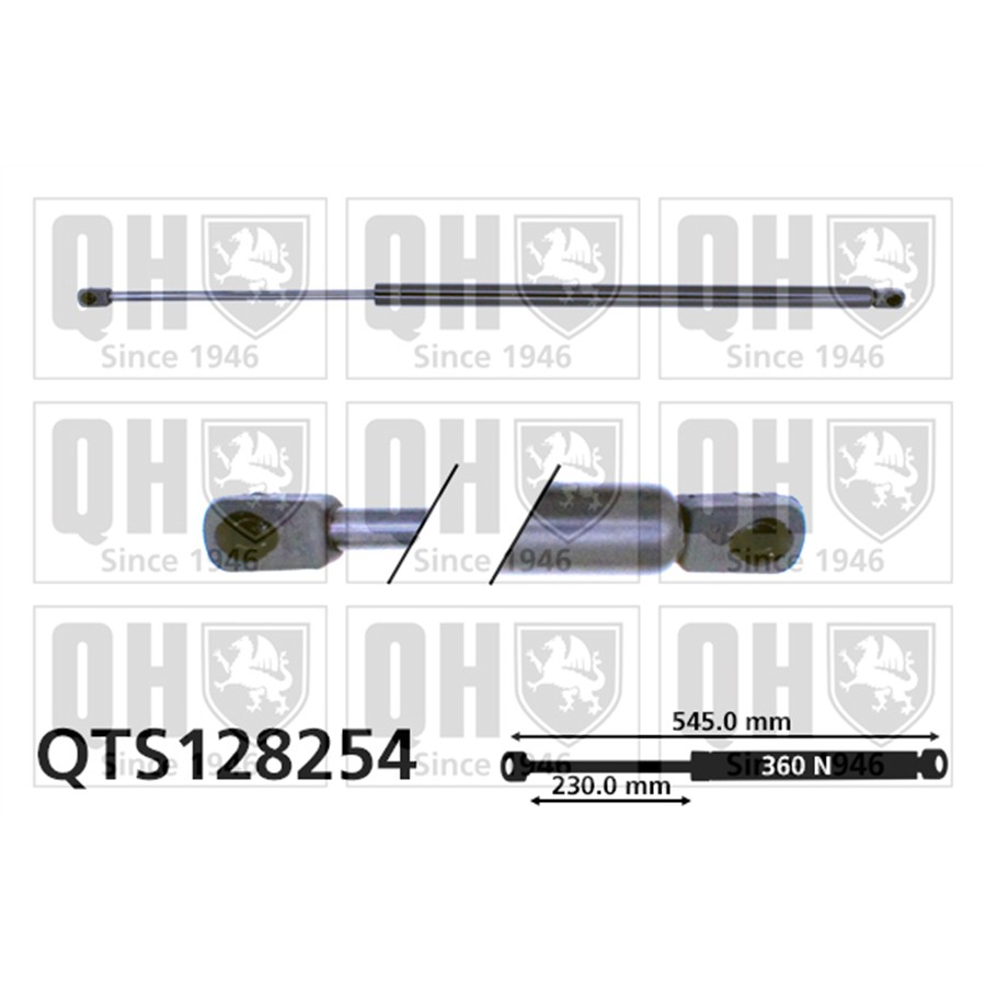 Vérin De Coffre Quinton Hazell Qts128254