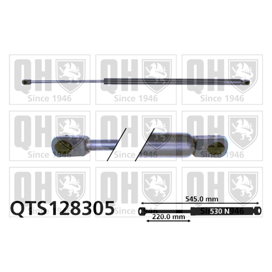 Vérin De Coffre Quinton Hazell Qts128305
