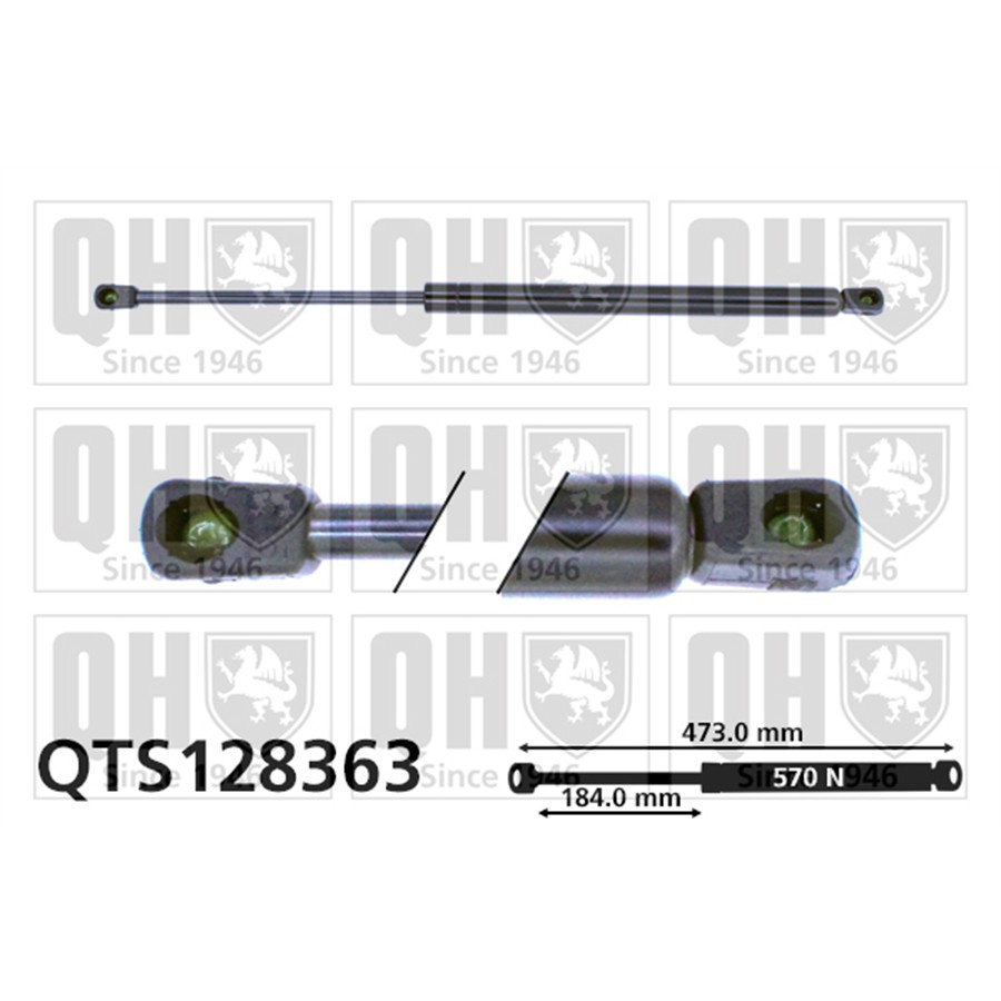 Vérin De Coffre Quinton Hazell Qts128363