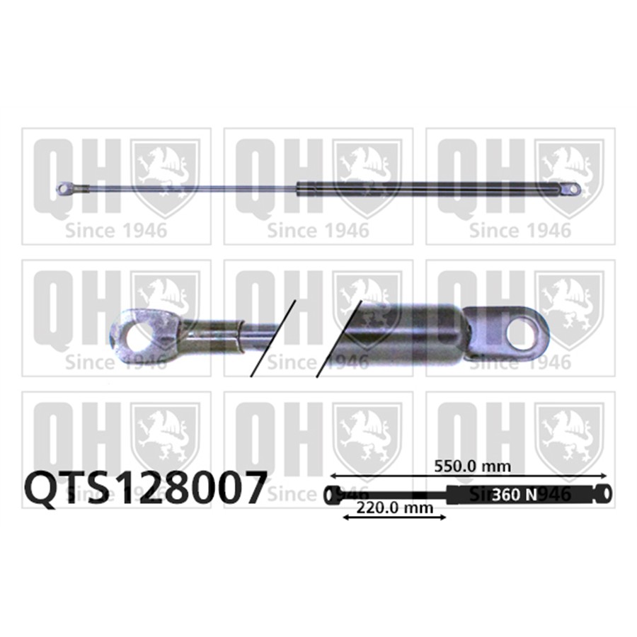 Vérin De Coffre Quinton Hazell Qts128007