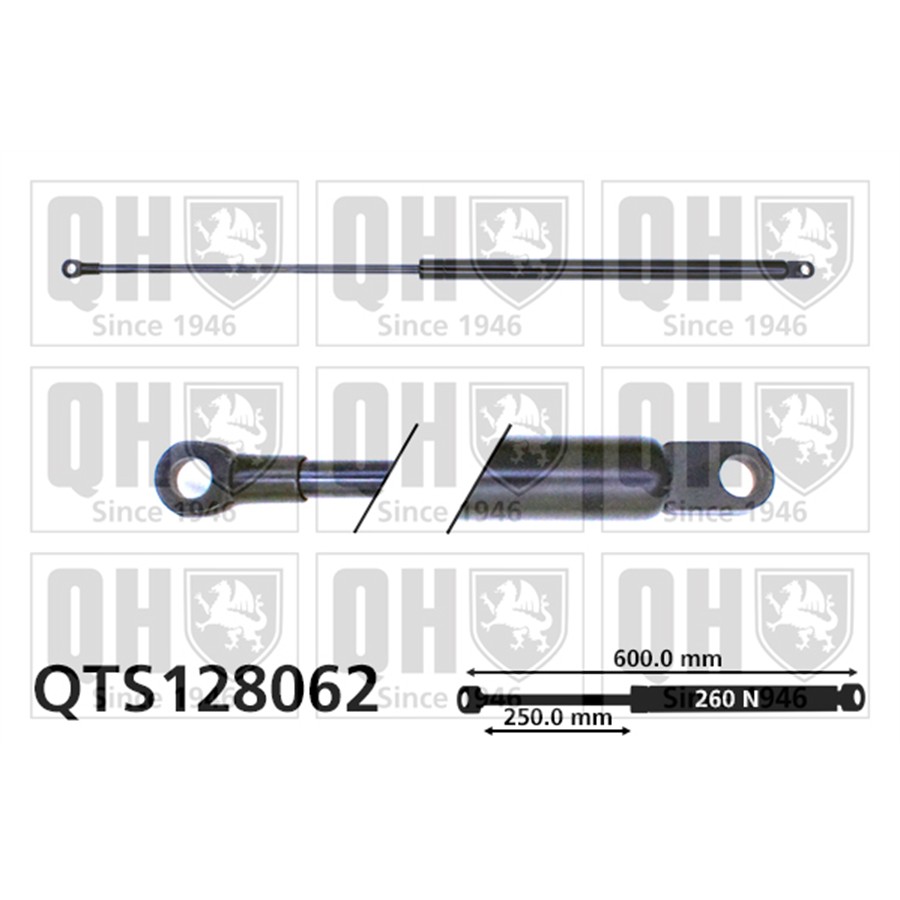 Vérin De Coffre Quinton Hazell Qts128062