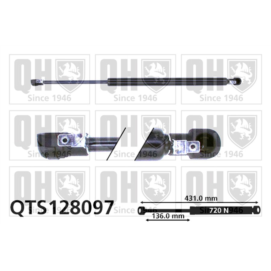 Vérin De Coffre Quinton Hazell Qts128097