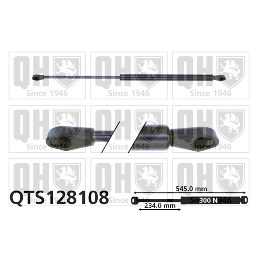 Vérin De Coffre Quinton Hazell Qts128108