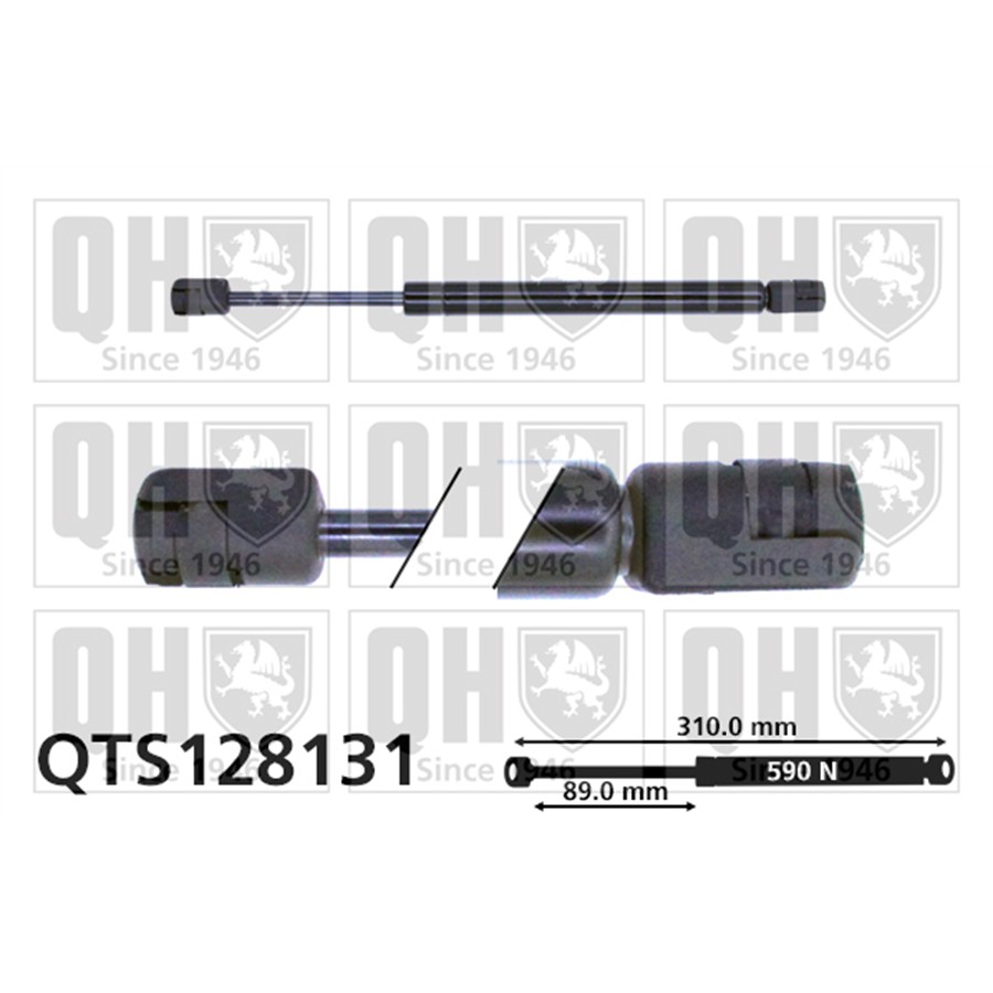 Vérin De Coffre Quinton Hazell Qts128131
