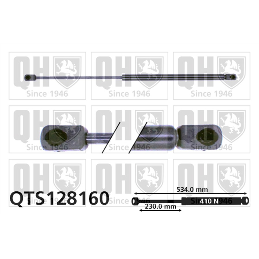 Vérin De Coffre Quinton Hazell Qts128160