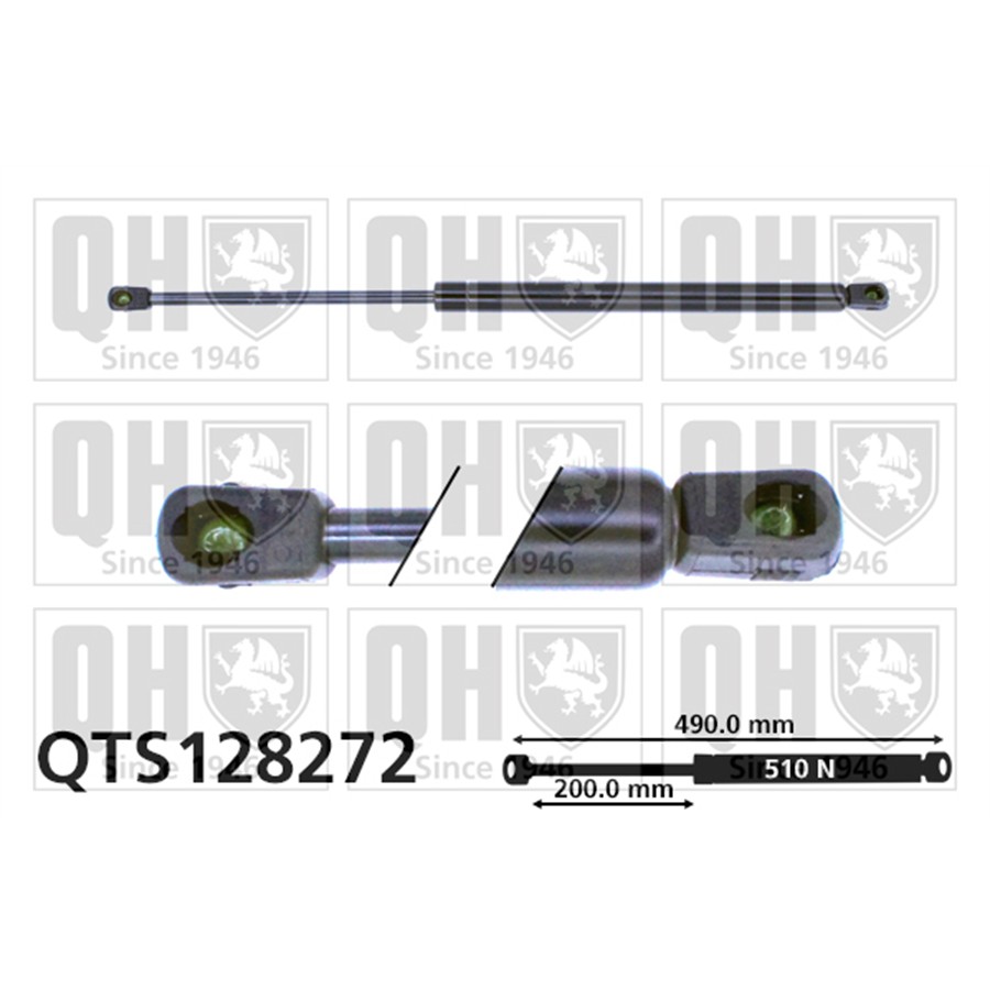 Vérin De Coffre Quinton Hazell Qts128272
