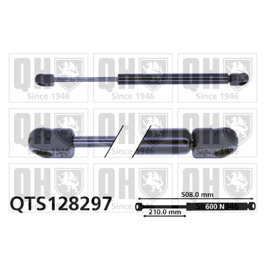 Vérin De Coffre Quinton Hazell Qts128297