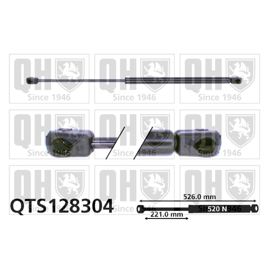 Vérin De Coffre Quinton Hazell Qts128304