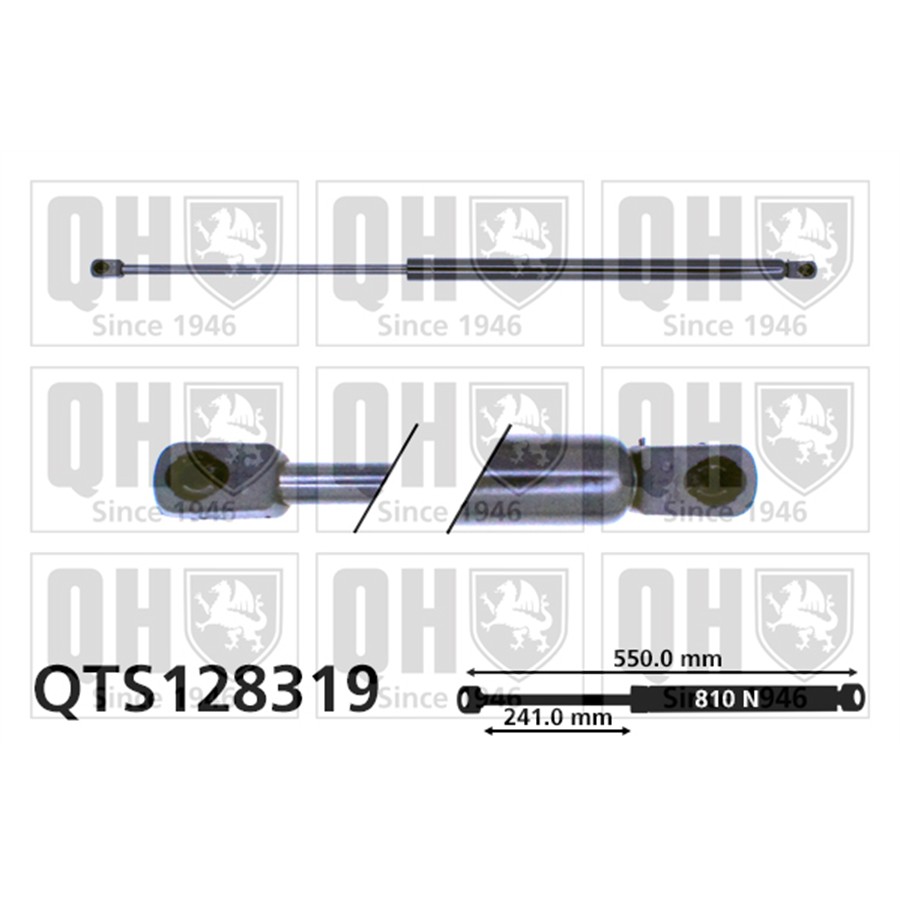 Vérin De Coffre Quinton Hazell Qts128319