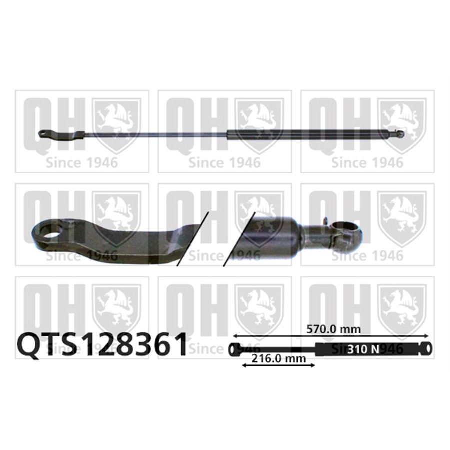 Vérin De Coffre Quinton Hazell Qts128361