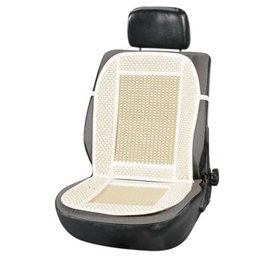 Housse de siège respirante en bambou avec soutien lombaire en beige/noir, Coussin de siège, Housses de siège pour voitures particulières, Housses  et coussins de siège