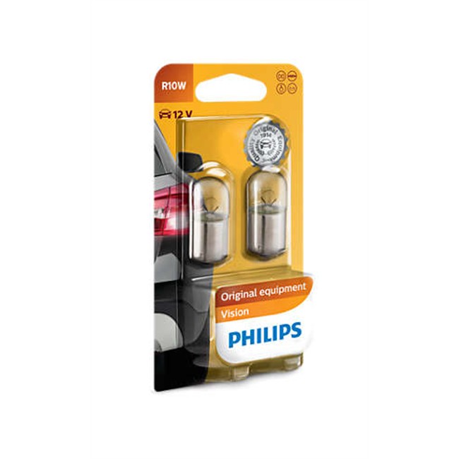 2 Ampoules PHILIPS R10 W 10 W 12 V : Norauto.fr