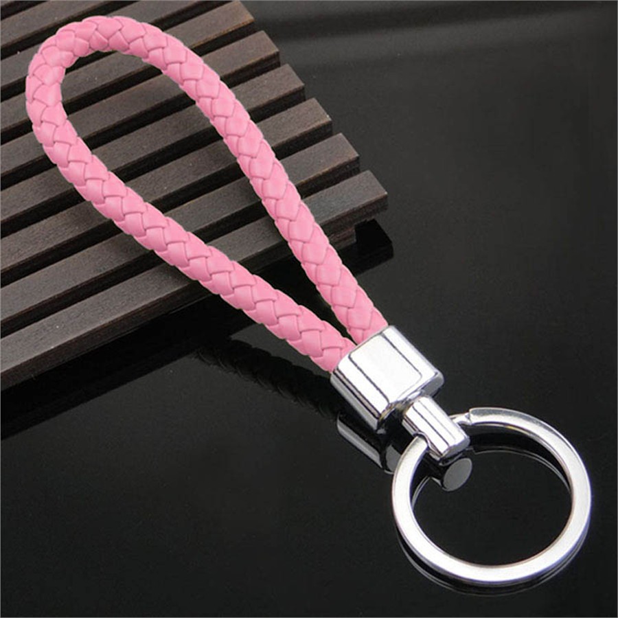 Porte-clés Tresse Rose