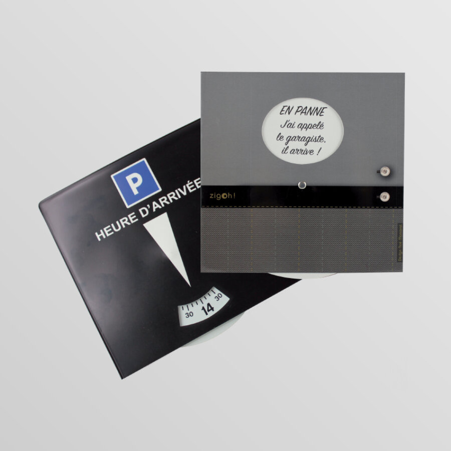 1 Disque De Stationnement Zone Bleue À Message Dandy Zigoniric