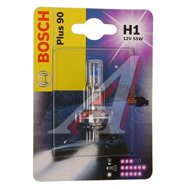 1 Ampoule Bosch H1 Plus 90 12 V