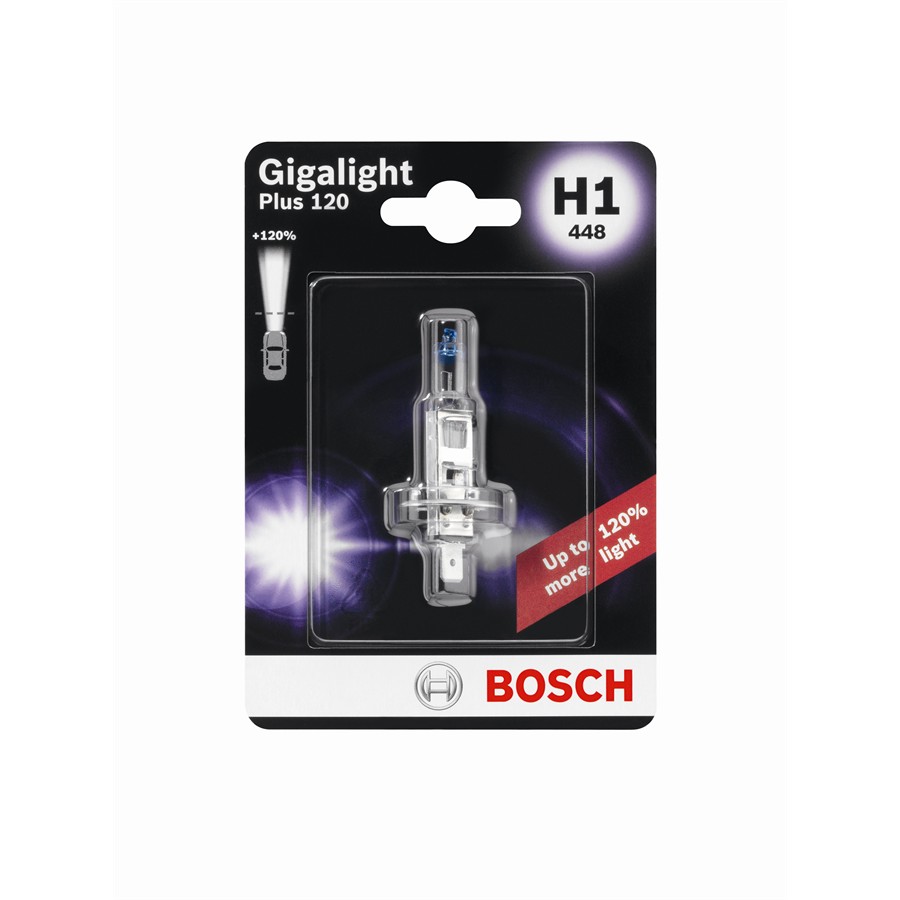 1 Ampoule Bosch H1 Giga Light 12 V