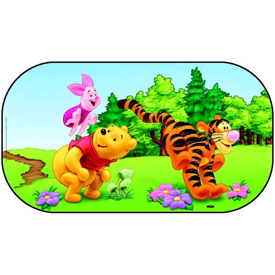 1 Rideau Pare-soleil Arrière À Ventouses Winnie L'ourson Disney 90 Cm X 50 Cm