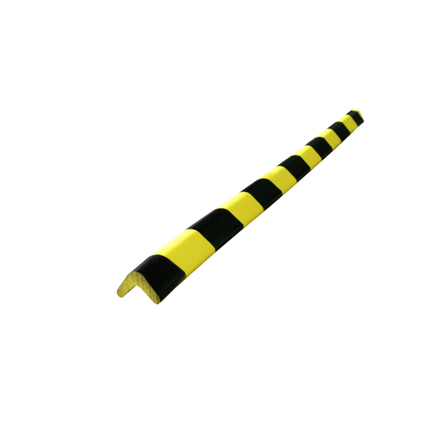 1 Protection D'angle En Mousse Noir Et Jaune 75 Cm Viso