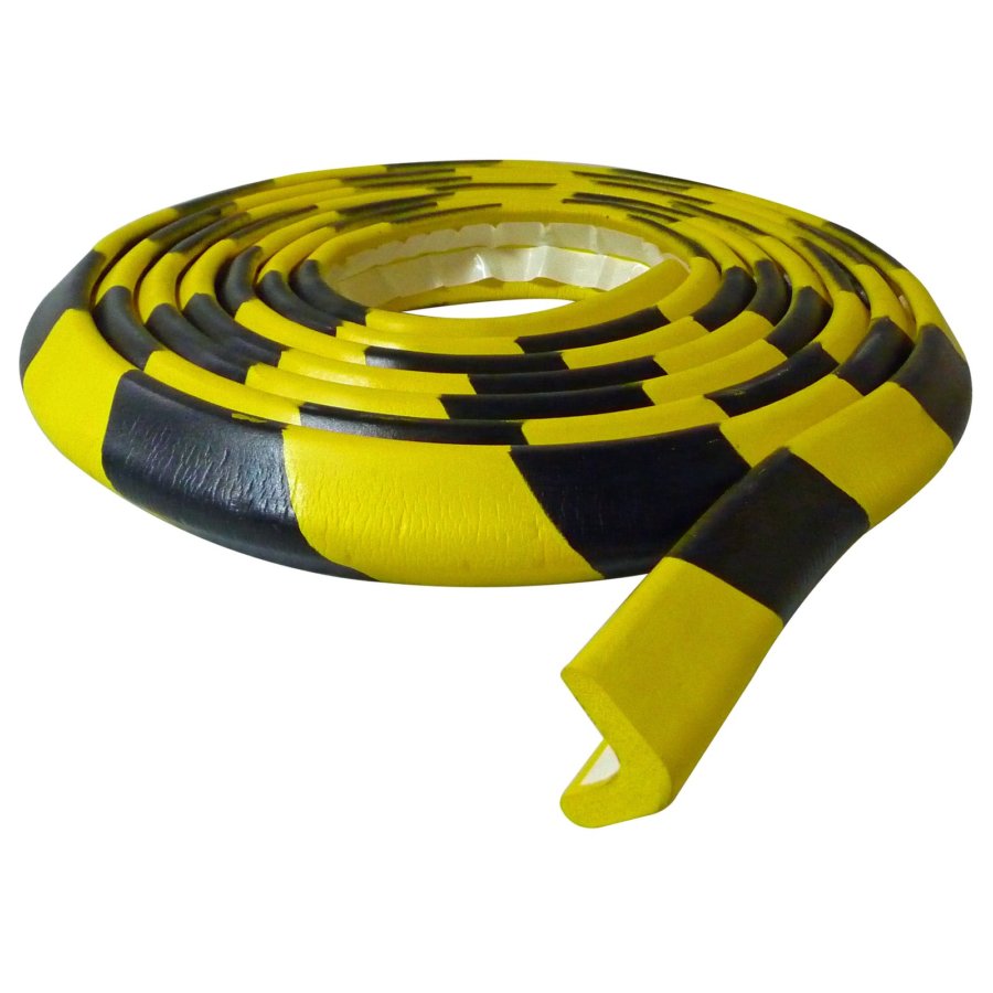 1 Protection D'angle En Mousse Noir Et Jaune 5 M Viso