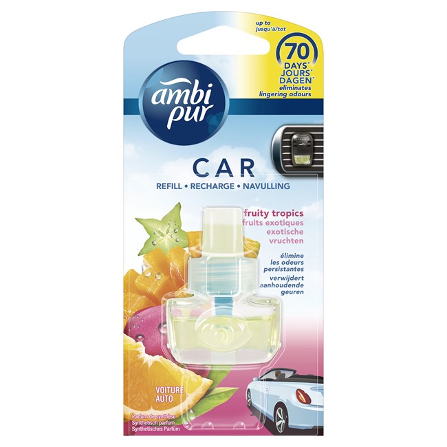 Recharge Désodorisant Voiture Ambipur Car Fruits Exotiques