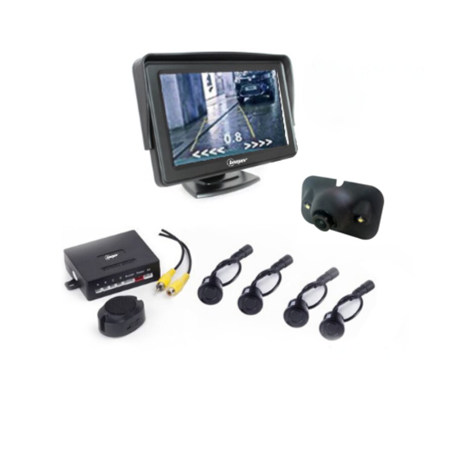 Kit Radar & Vidéo De Recul Écran Lcd 5 Beeper - Rvu-5r1w