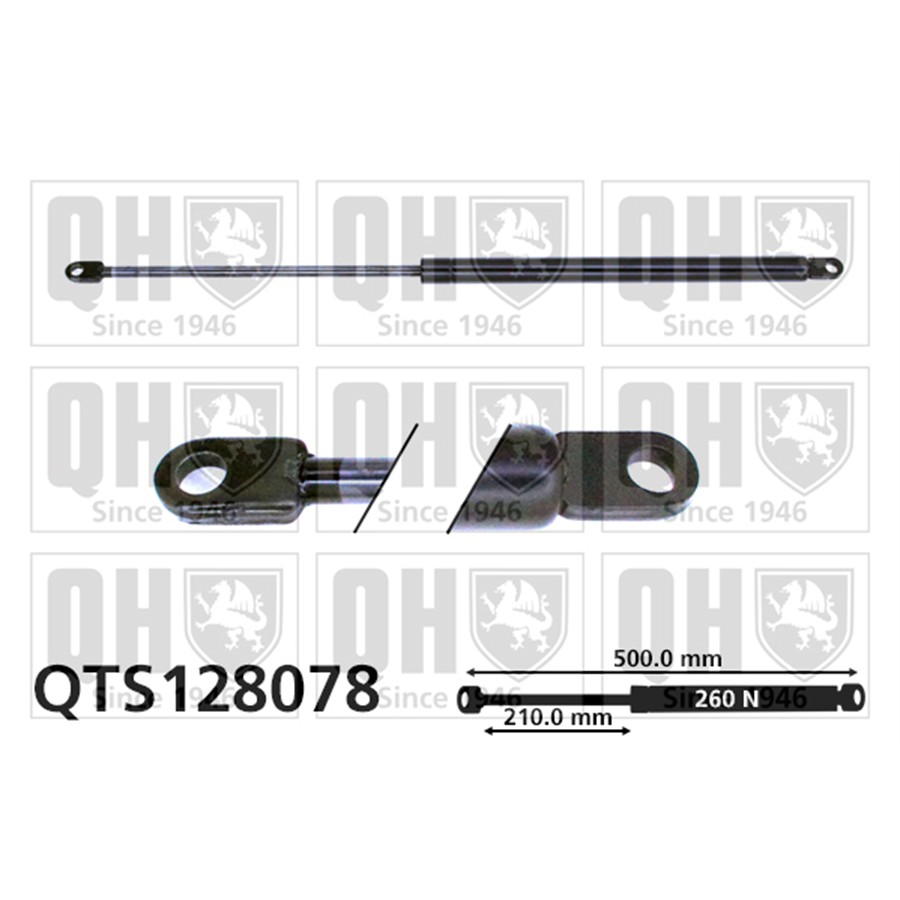 Vérin De Capot Quinton Hazell Qts128078