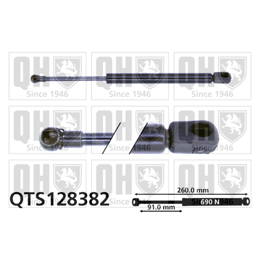 Vérin De Coffre Quinton Hazell Qts128382