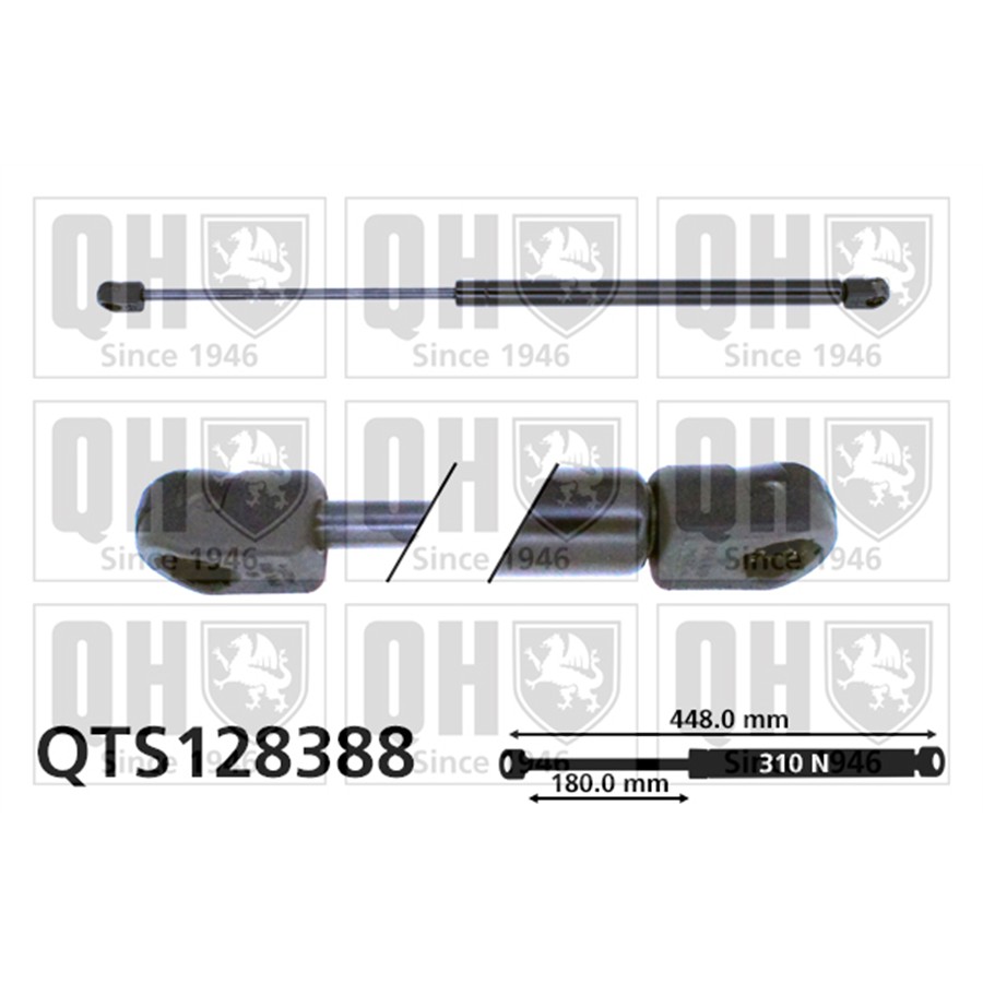 Vérin De Coffre Quinton Hazell Qts128388