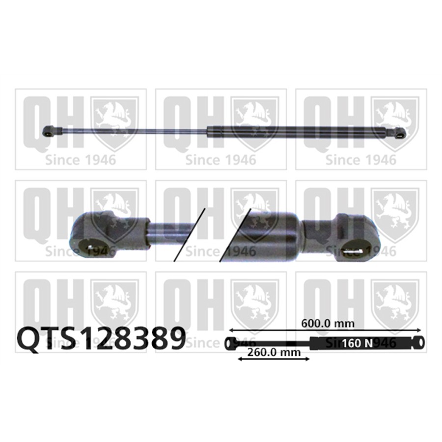 Vérin De Coffre Quinton Hazell Qts128389