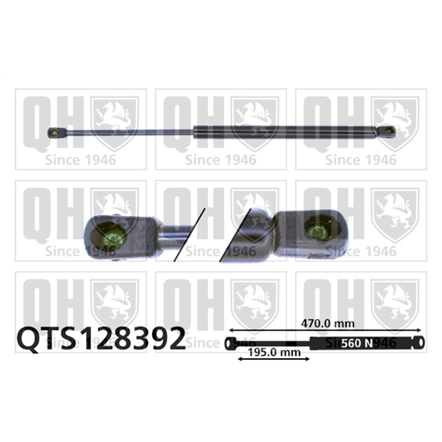 Vérin De Coffre Quinton Hazell Qts128392