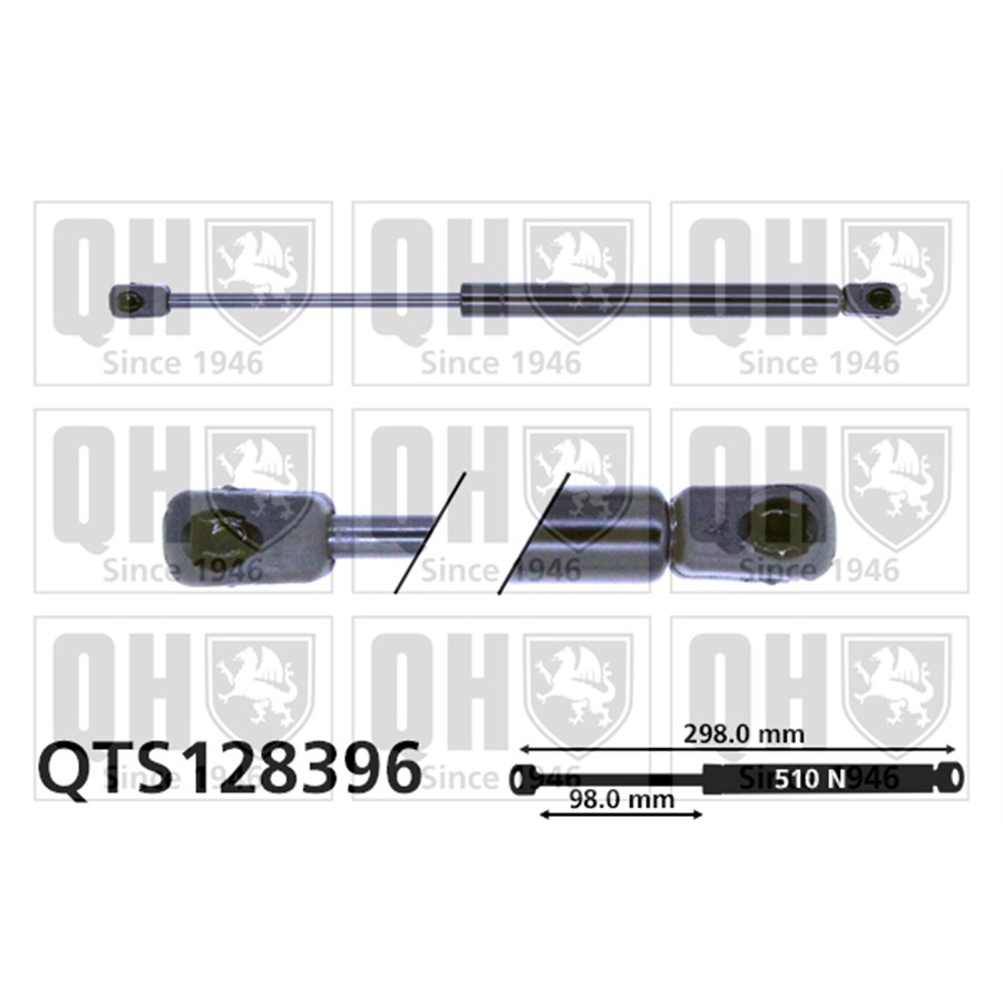 Vérin De Coffre Quinton Hazell Qts128396