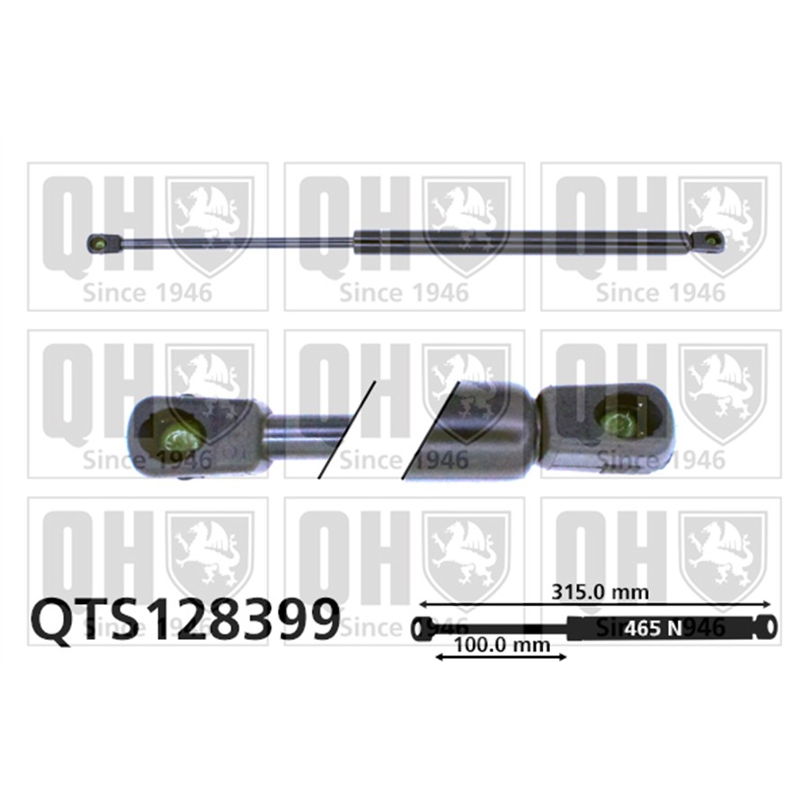 Vérin De Coffre Quinton Hazell Qts128399