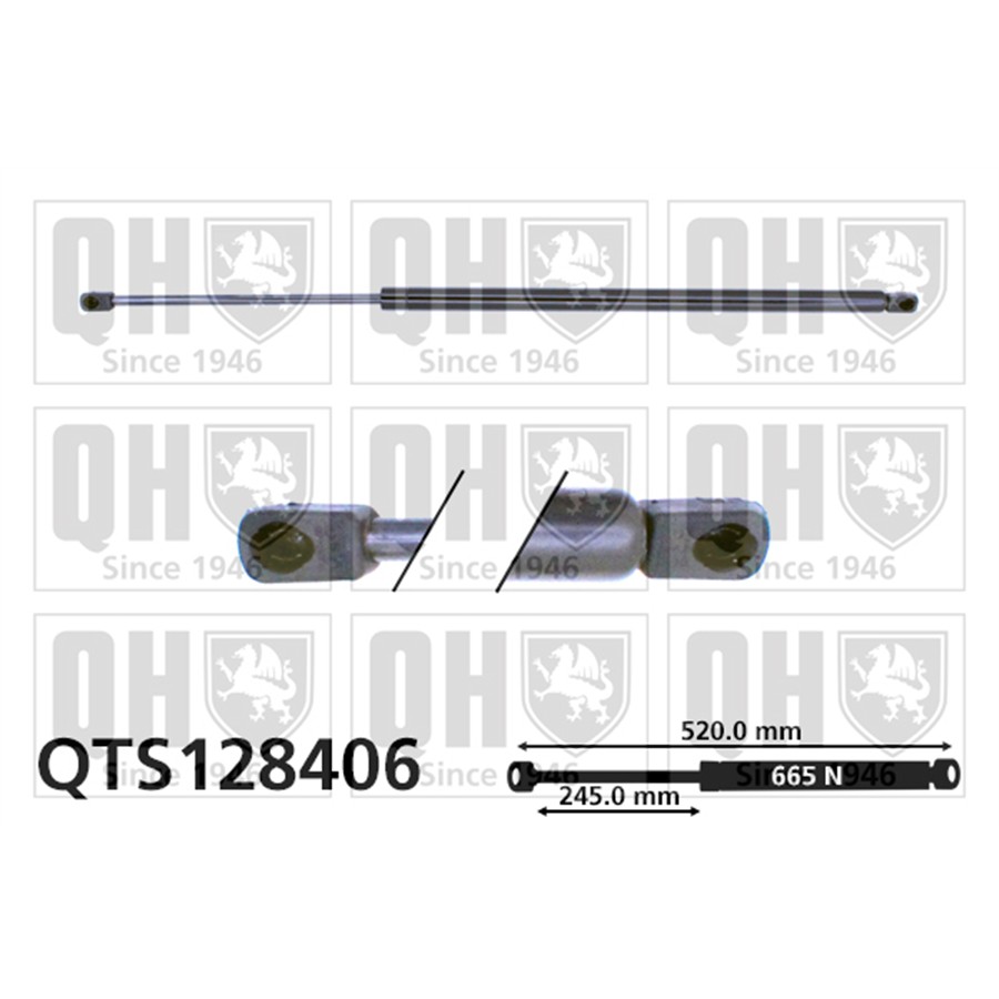 Vérin De Coffre Quinton Hazell Qts128406