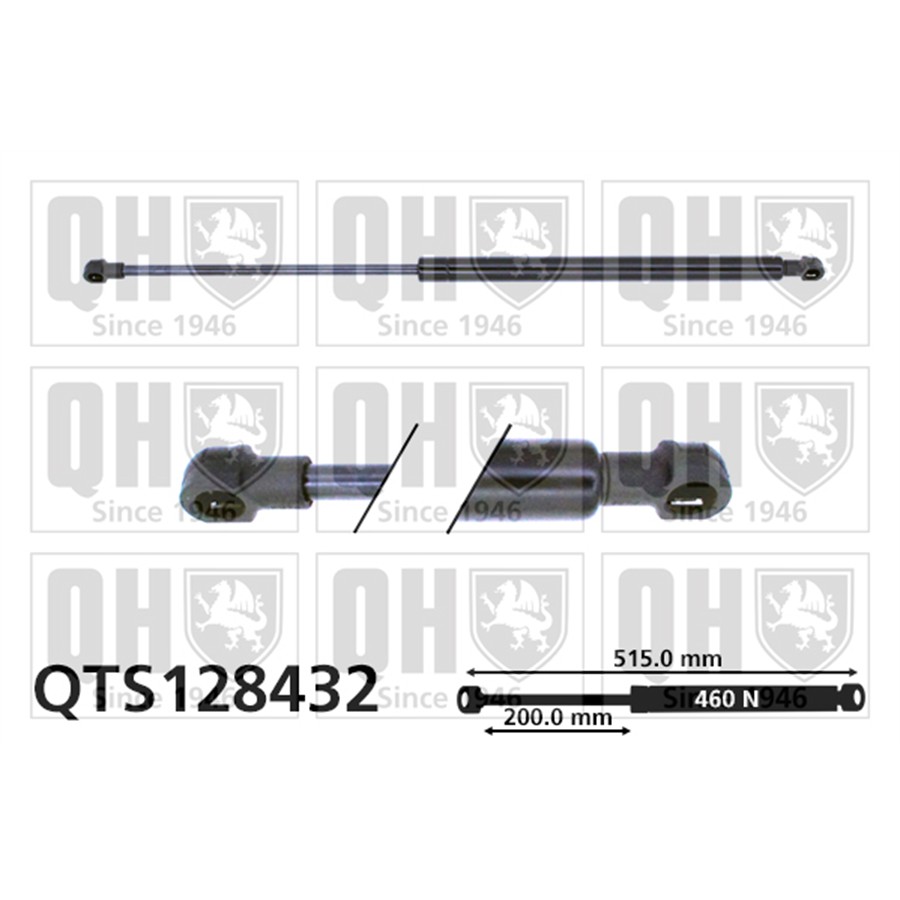Vérin De Coffre Quinton Hazell Qts128432