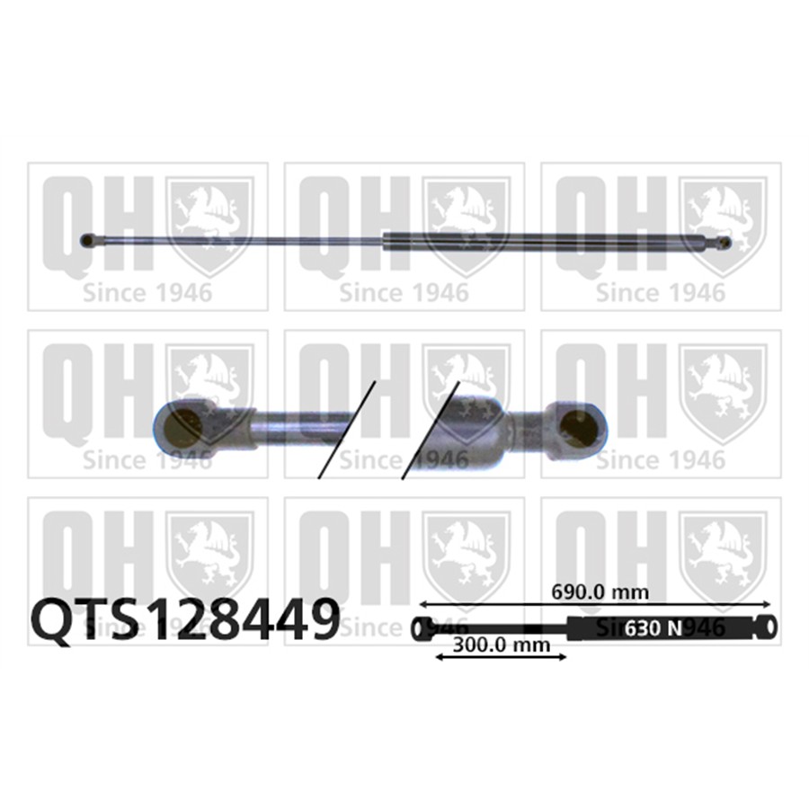 Vérin De Coffre Quinton Hazell Qts128449