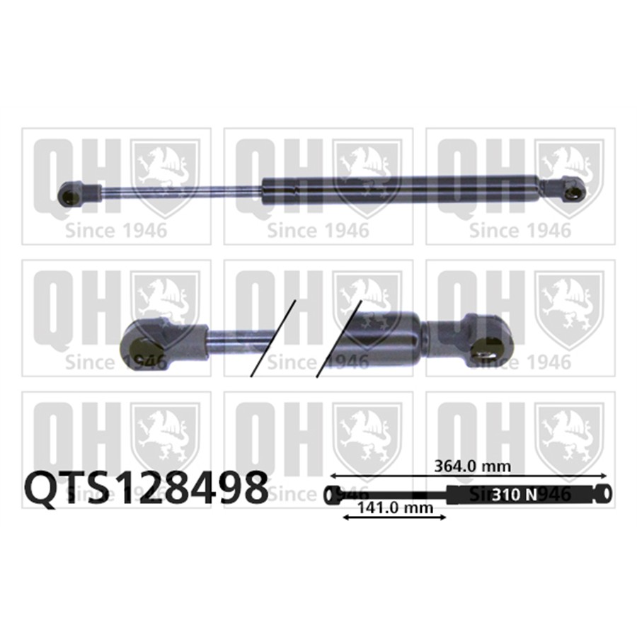 Vérin De Coffre Quinton Hazell Qts128498