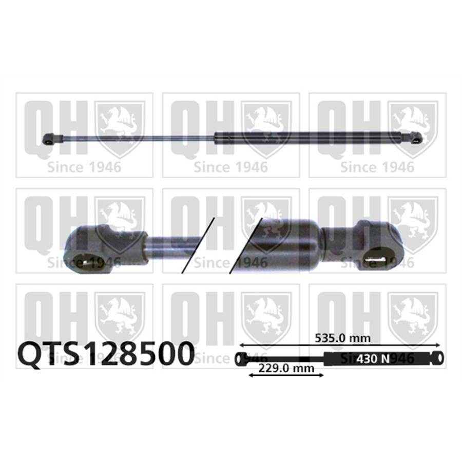 Vérin De Coffre Quinton Hazell Qts128500