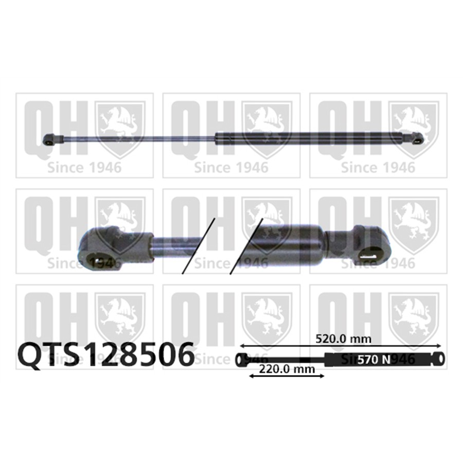 Vérin De Coffre Quinton Hazell Qts128506