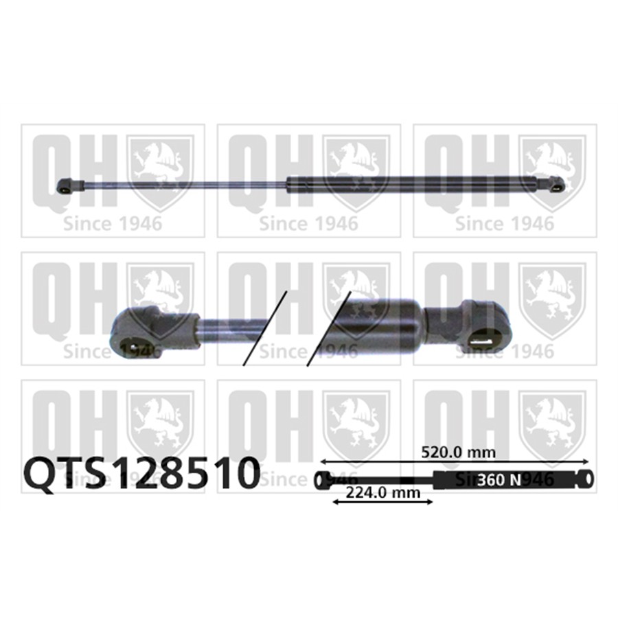 Vérin De Coffre Quinton Hazell Qts128510