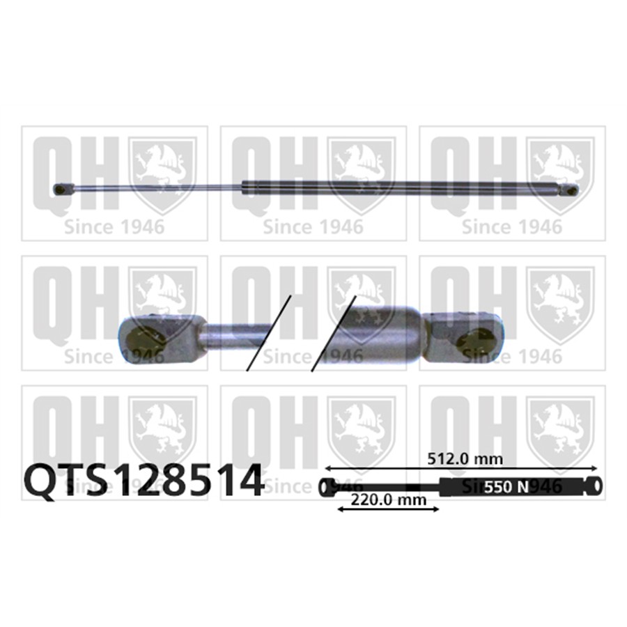 Vérin De Coffre Quinton Hazell Qts128514