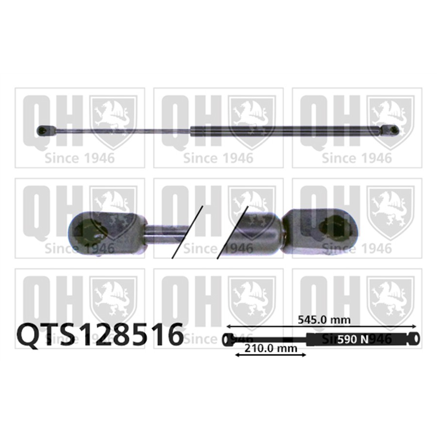 Vérin De Coffre Quinton Hazell Qts128516